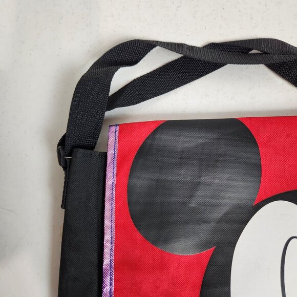 Disney Mickey Mouse Back Pack Messenger Tablet School Bag NWT - Picture 2 of 13
